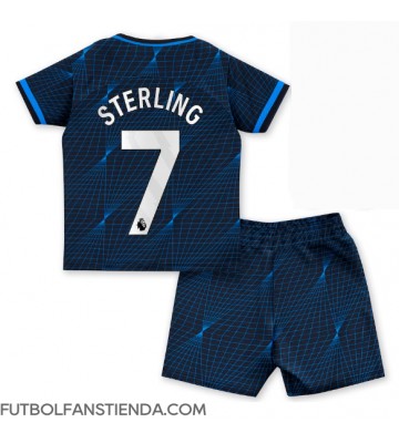 Chelsea Raheem Sterling #7 Segunda Equipación Niños 2023-24 Manga Corta (+ Pantalones cortos)